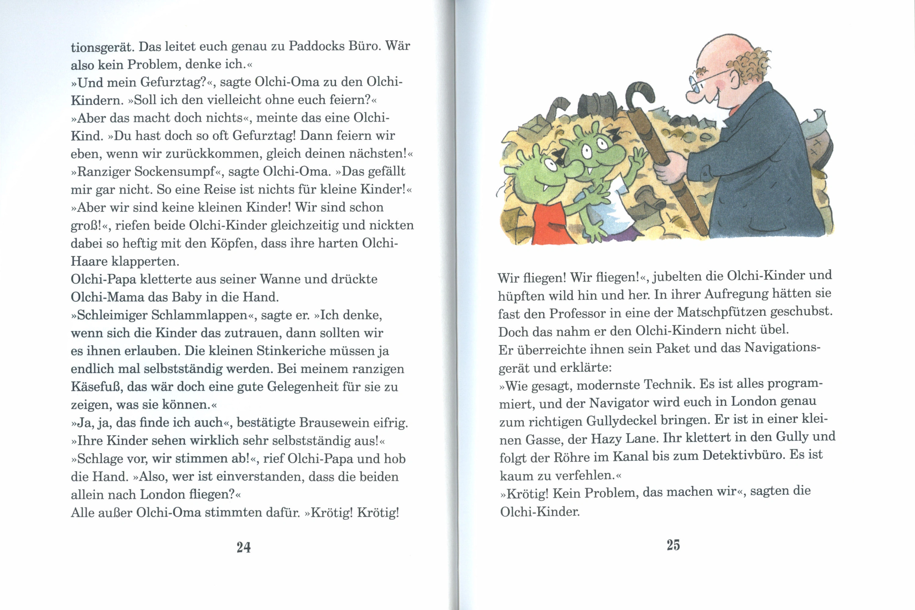 Die Olchis und die Gully-Detektive von London / Die Olchis-Kinderroman Bd.7