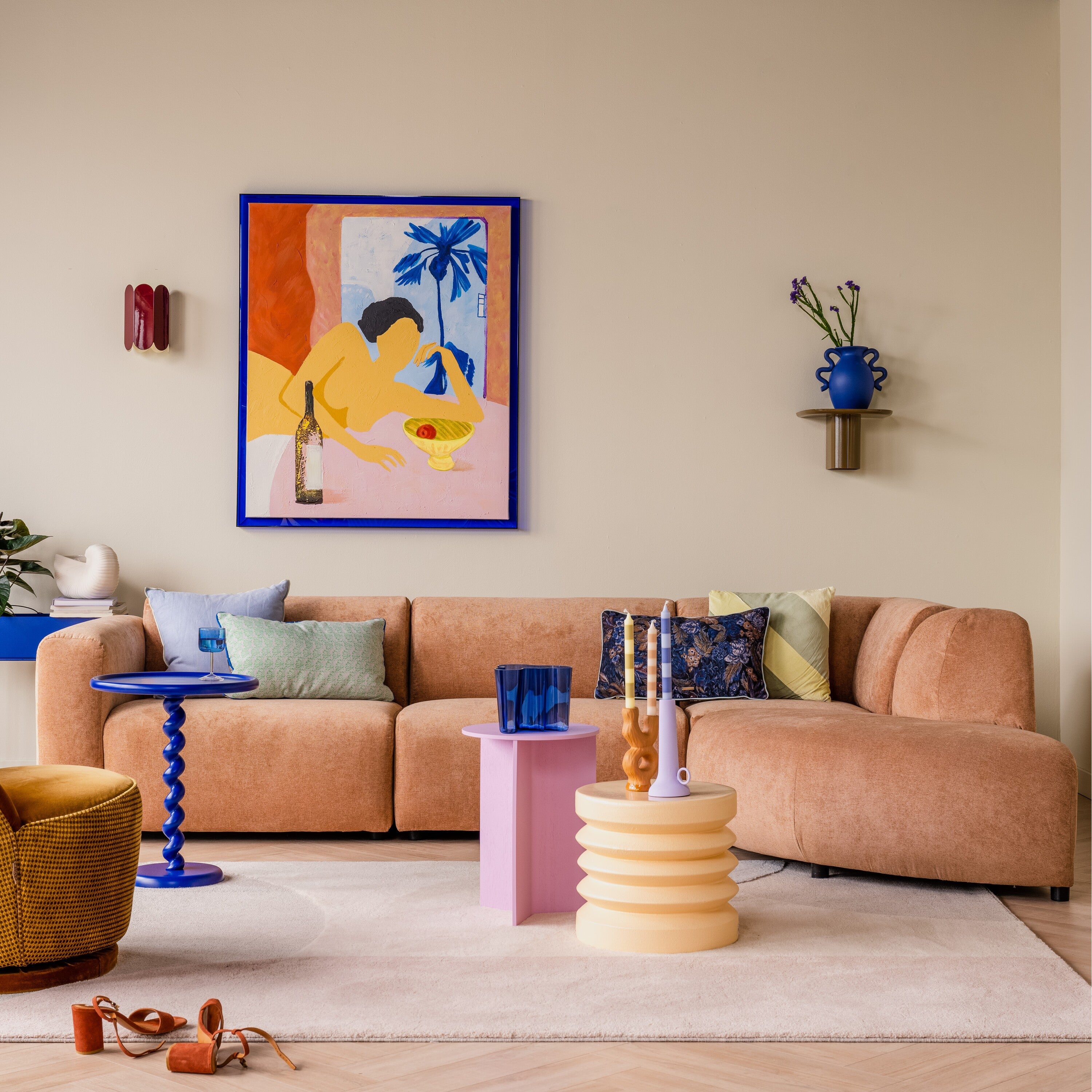 by fonQ Move Bank Element - Hoek Rond - Licht Terra