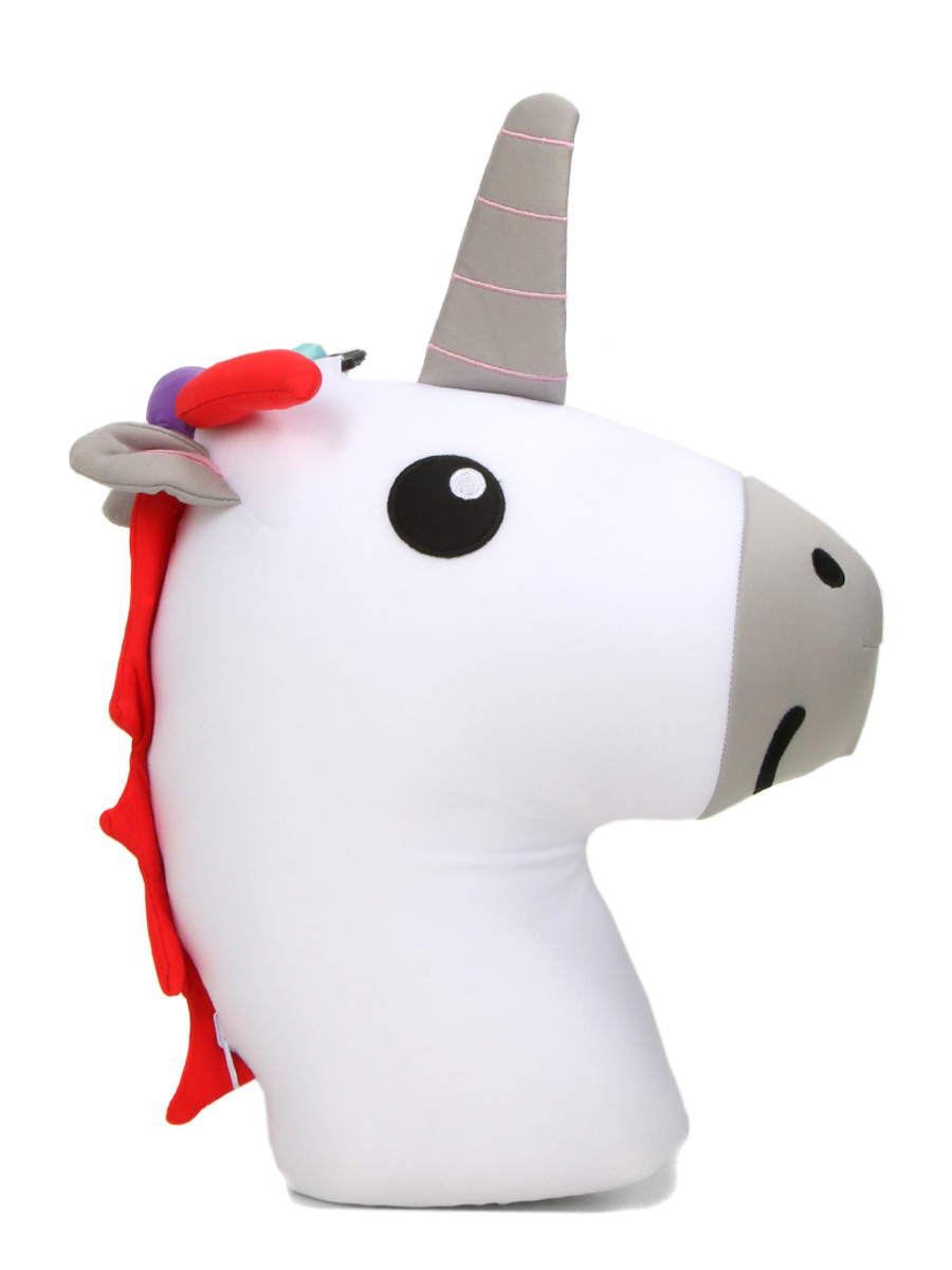 Coussin de voyage Kikkerland Zip & Flip Licorne