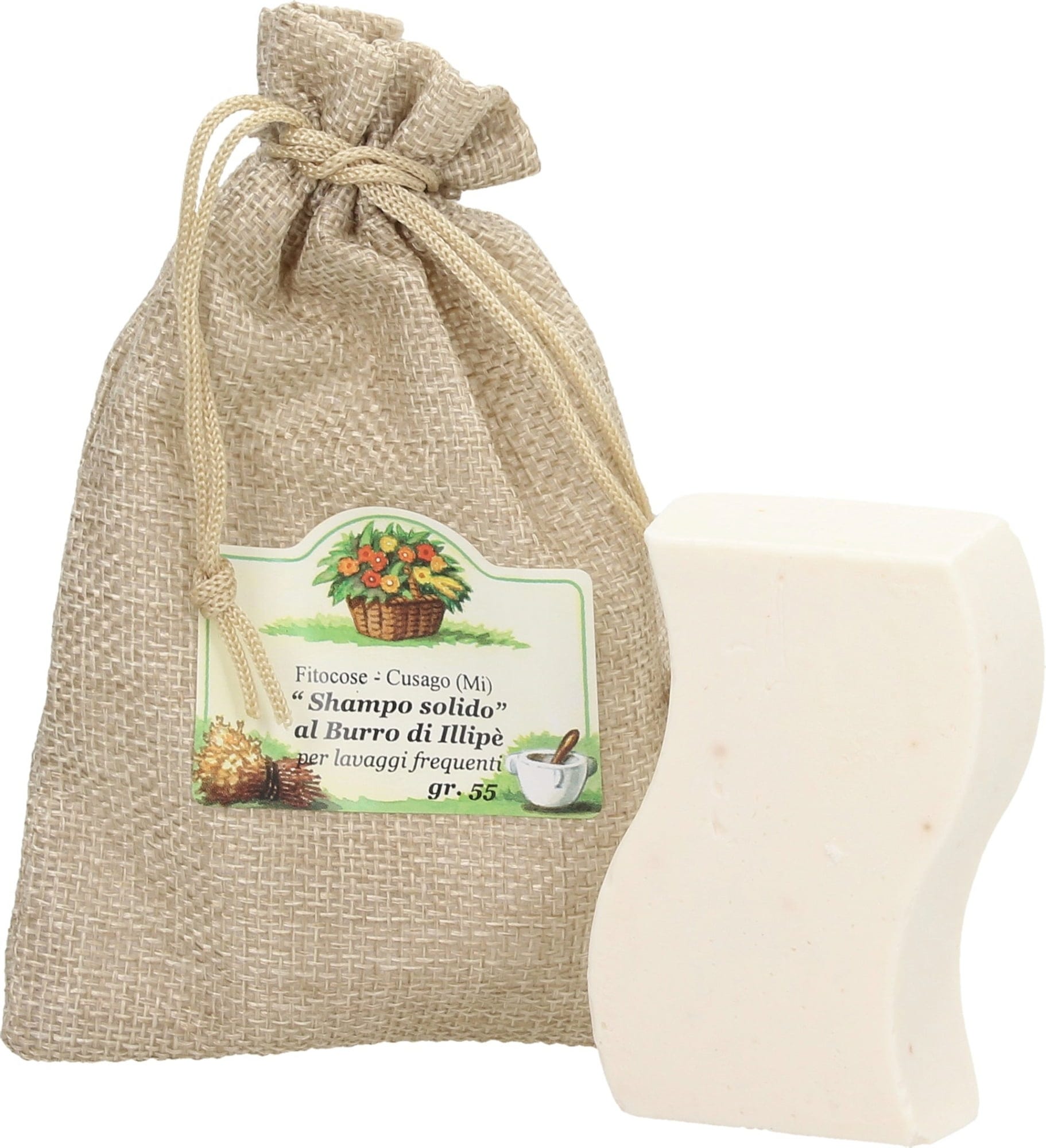 Fitocose  Solid Shampoo Illipe Butter, 55 g
