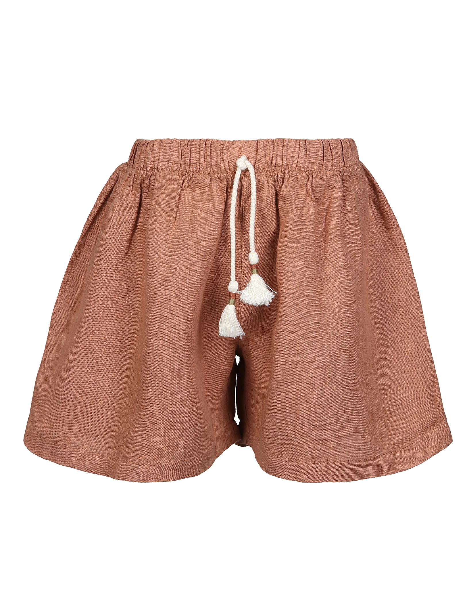 Leinen-Shorts PURE in weinrot