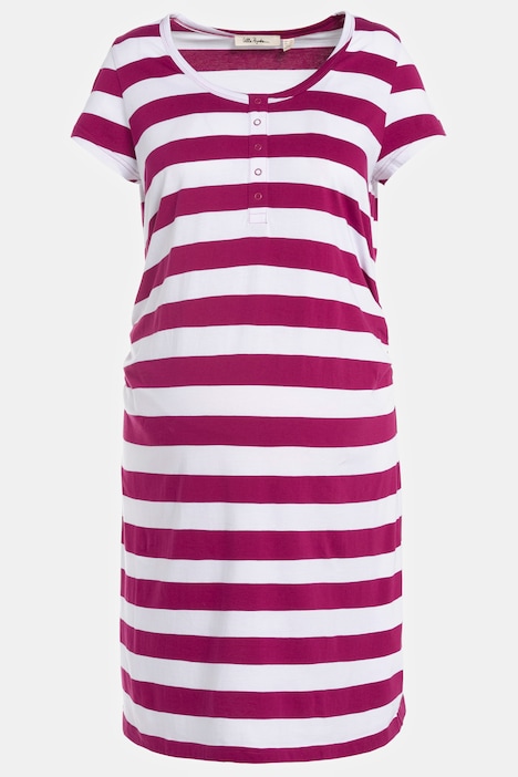 Bellieva Kleid, Jersey, Halbarm, seitliche Raffung, Biobaumwolle, GOTS