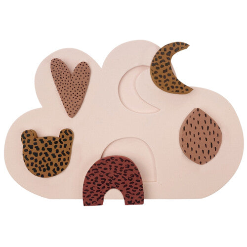 Vanpauline foampuzzel roze - 5st