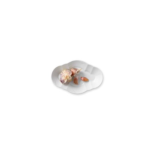 Royal Copenhagen Hvid Elements Serveringsfad, 15,5x23 cm