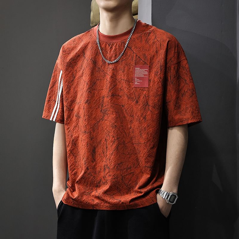 Nataro - T-shirt met korte mouwen en ronde hals en print