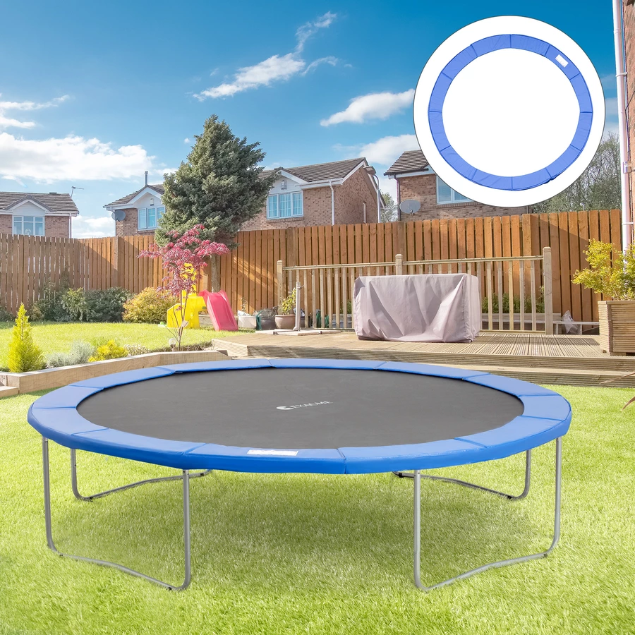 Outsunny Randabdeckung für Trampoline blau