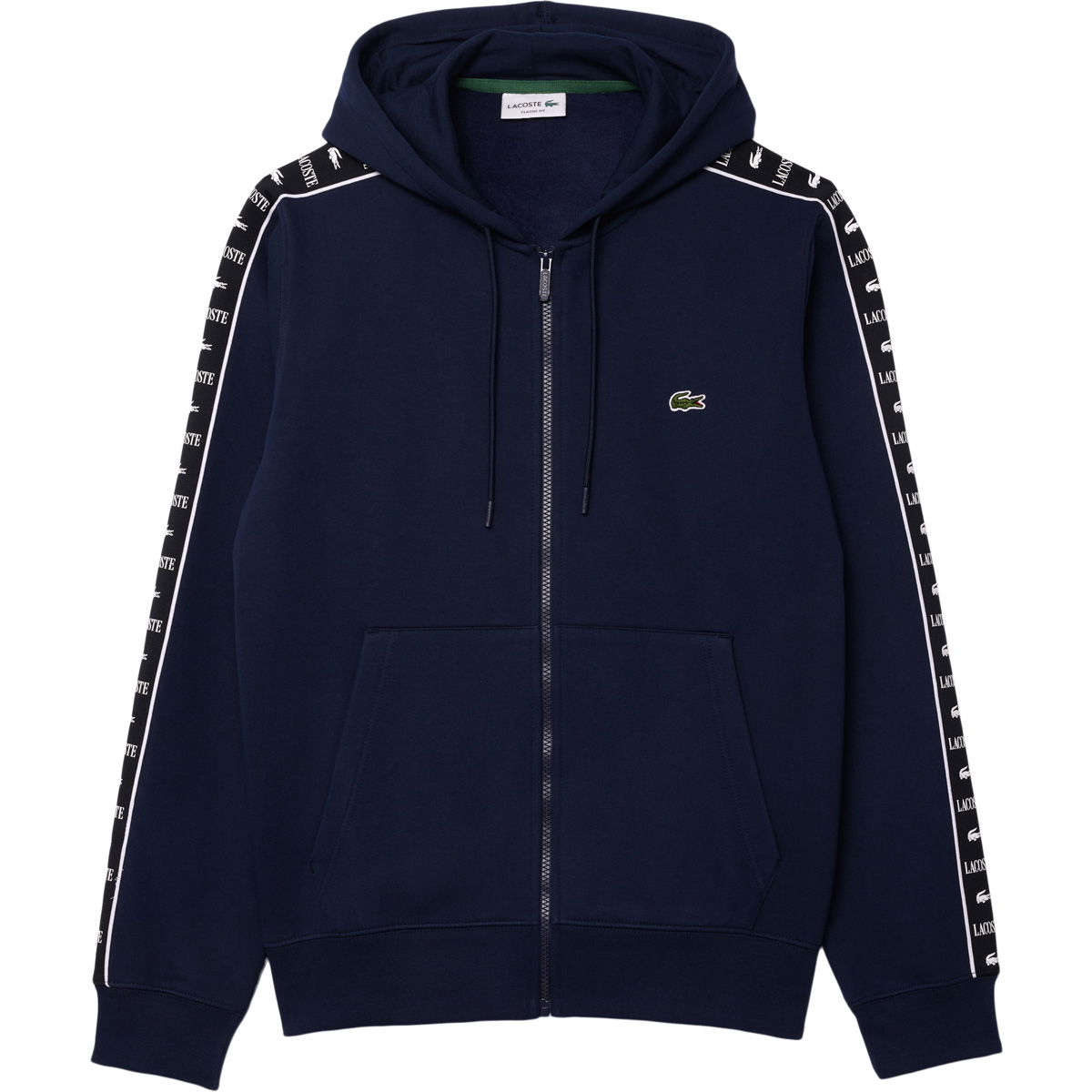 Lacoste Logo Stripe Full Zip Hættetrøje Herre