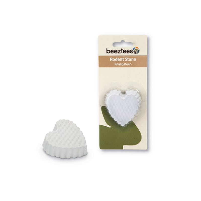 Beeztees Knaagsteen Hart Wit 6 x 6 cm | 15354