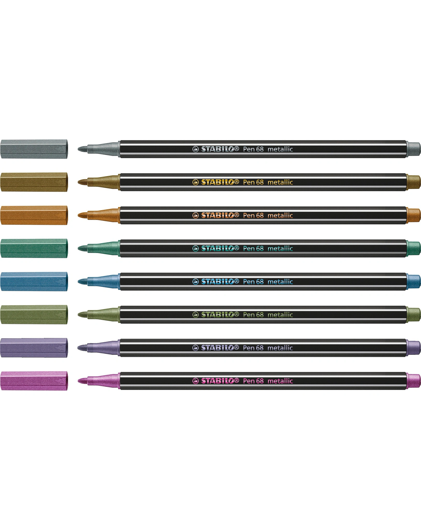 Premium-Filzstift STABILO® Pen 68 metallic 8er-Pack