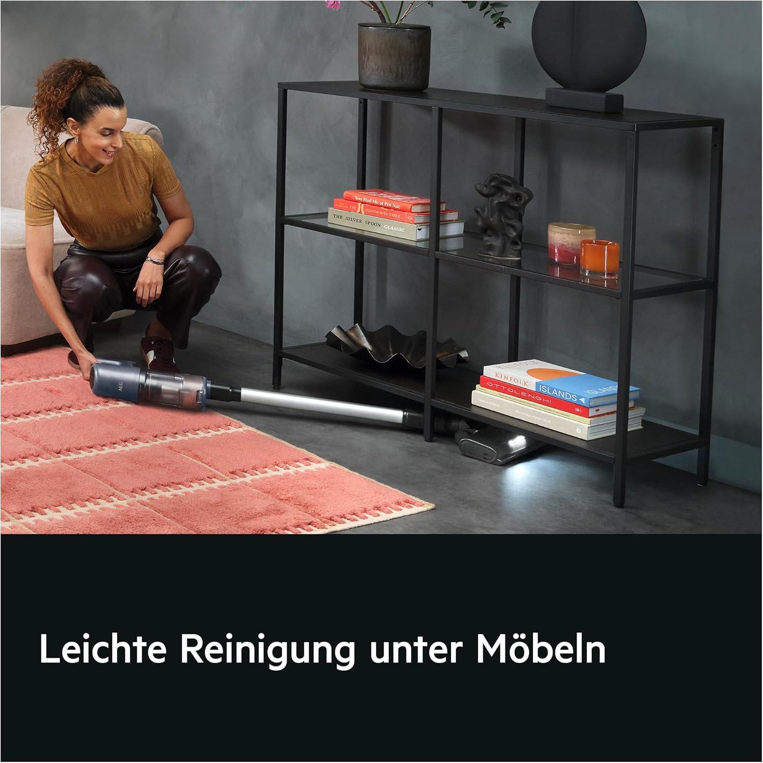 AEG 6000 Akku-Staubsauger, 103.000 U/Min, 175.000 dPa, Digitalmotor, Testsieger ETM Testmagazin, Kabellos, bis zu 99 Prozent Staubaufnahme, 40Min Laufzeit, Entnehmbarer 21,6V Akku, Leicht, AP61CB21DB