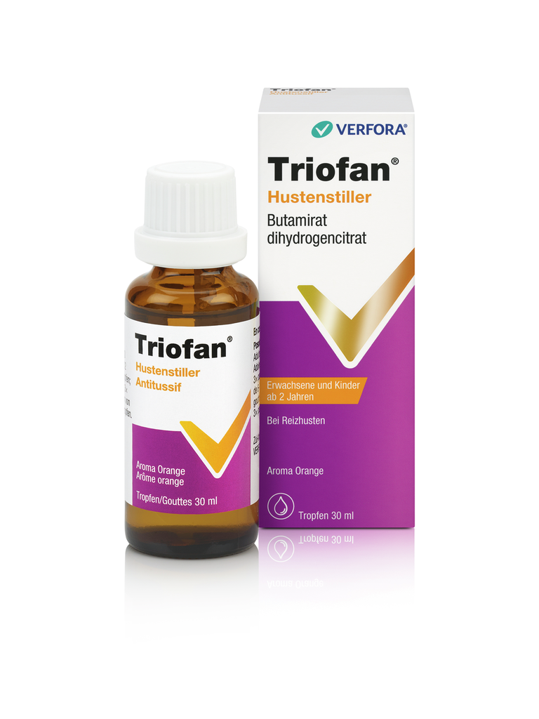 TRIOFAN Hustenstiller<br>30 ml, Flasche, Tropfen zum Einnehmen, Flüssigkeit