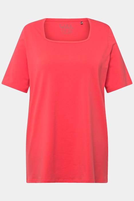 T-Shirt, A-Linie, Carree-Ausschnitt, Halbarm