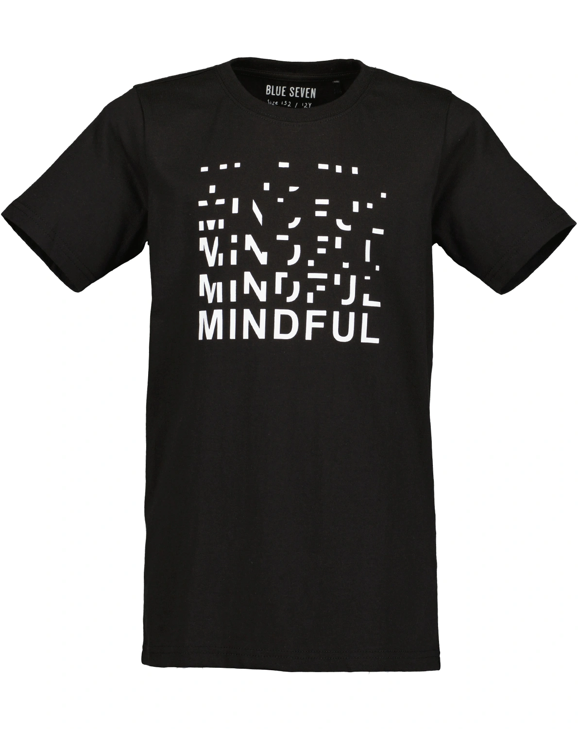 T-Shirt MINDFUL in schwarz