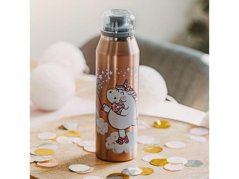 Alfi Thermosflasche Kids Unicorn 500 ml, Rosa Isolierflasche