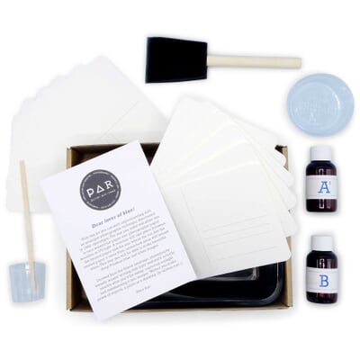 Postkartenset DIY Cyanotypie
