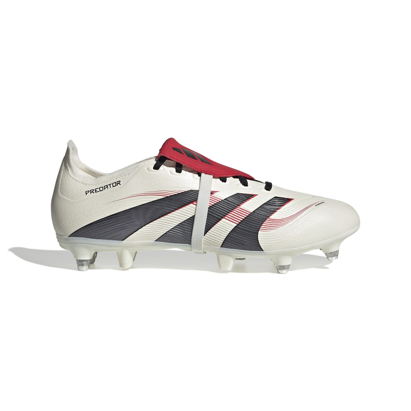 Adidas Predator League FT IJzeren-Nop Voetbalschoenen (SG) Wit Zwart Rood