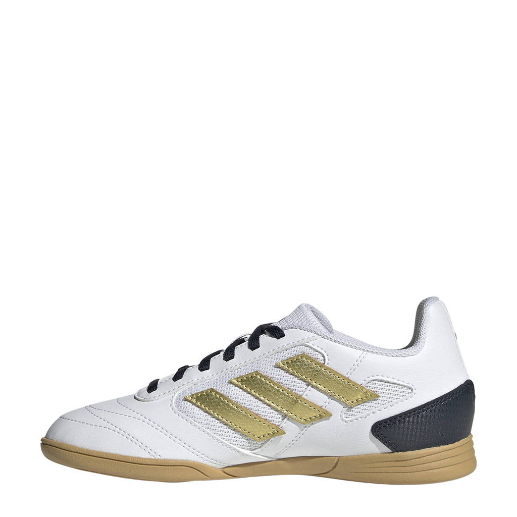 adidas Super Salajunior zaalvoetbalschoenen wit/goud metallic/zwart