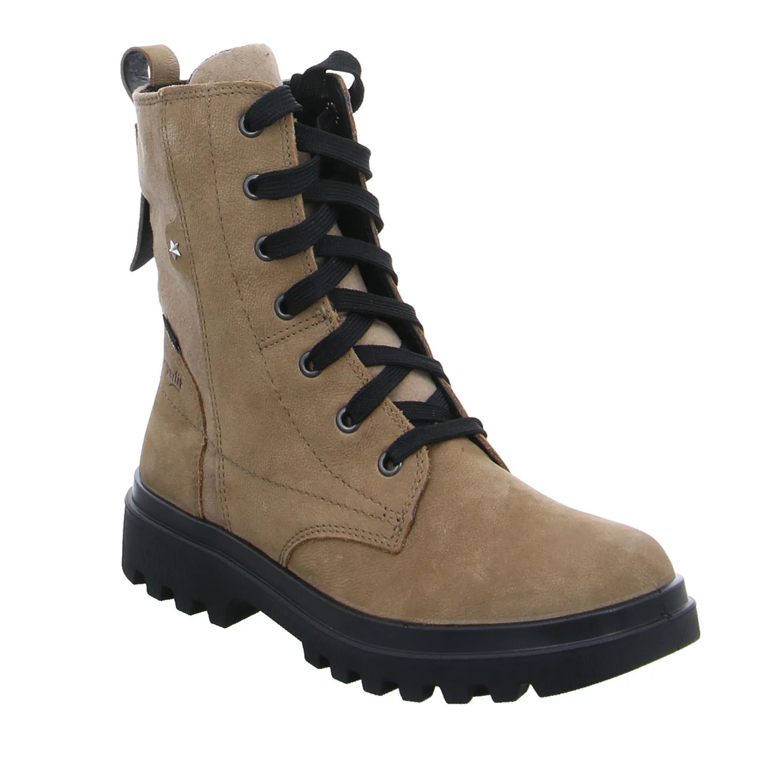 SUPERFIT Mädchen-Winter-Bottine Taupe Textil  Stiefel