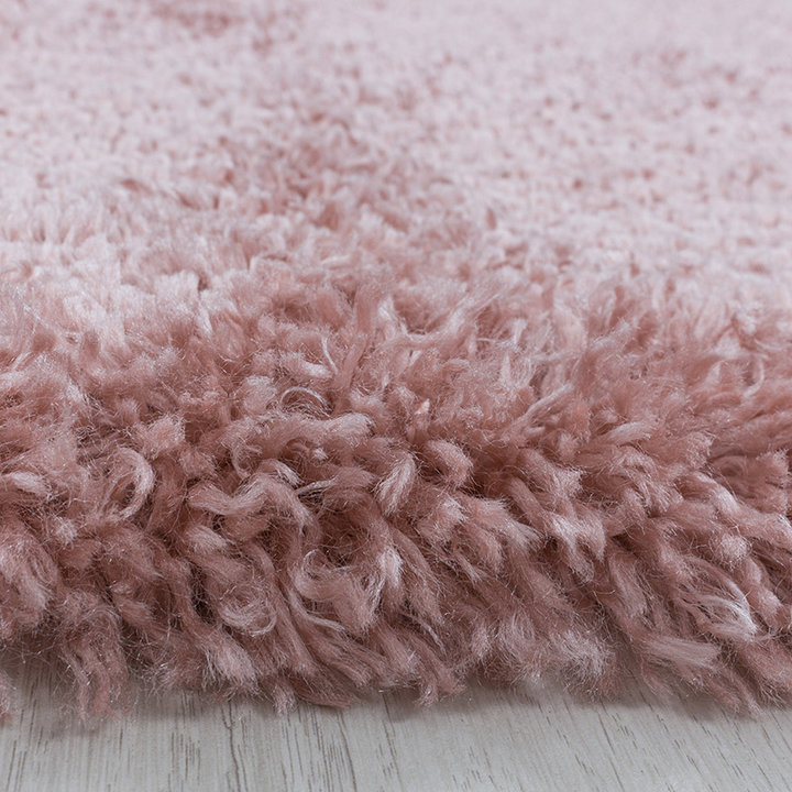 Hoogpolig vloerkleed - Fuzzy Roze | Stijlvol