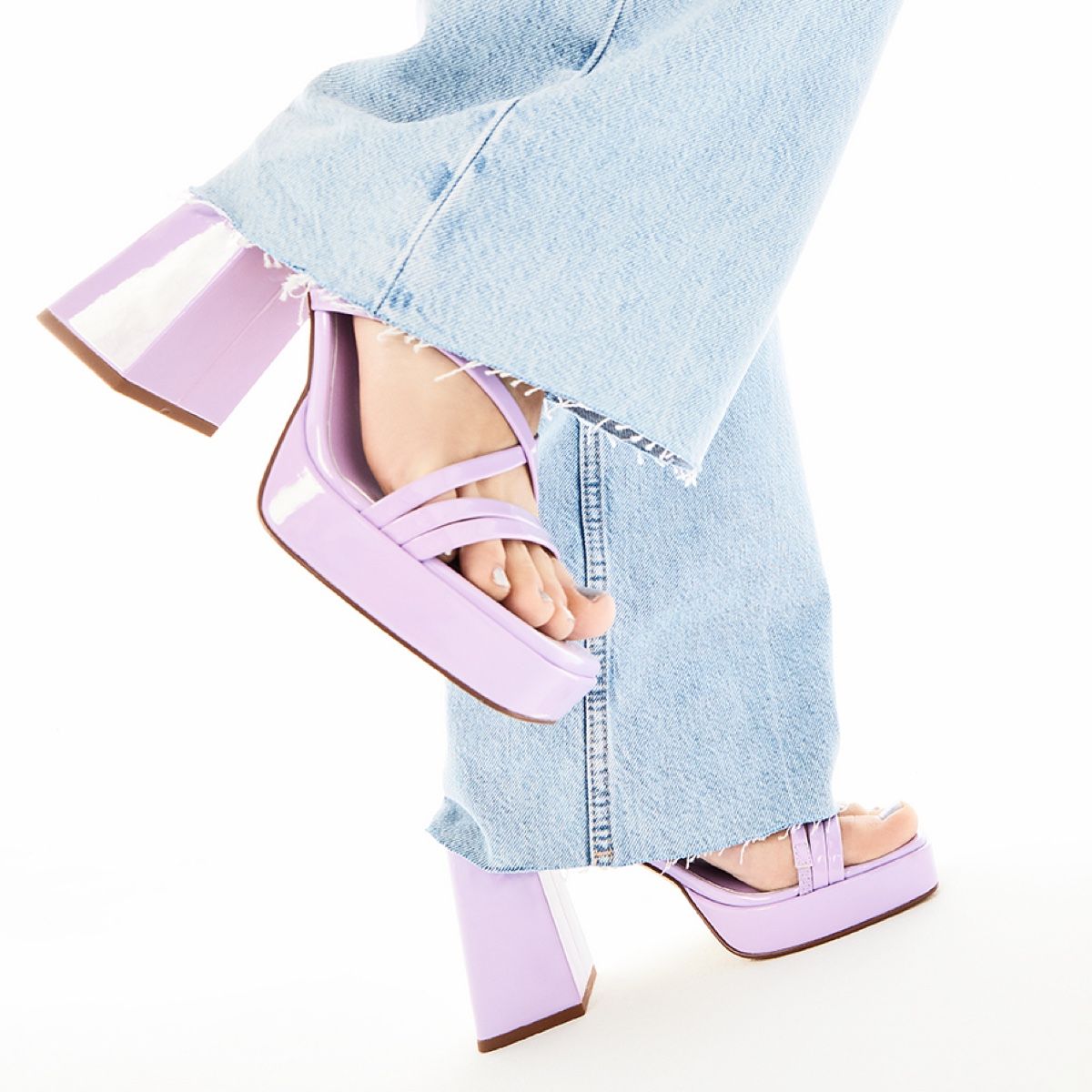 Taia Light Purple Women Platform sandals