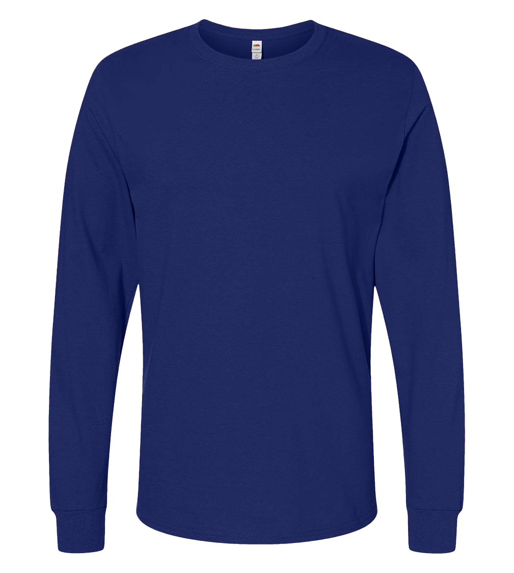 Fruit of the Loom SC201 - T-Shirt Homme Manches Longues Coton