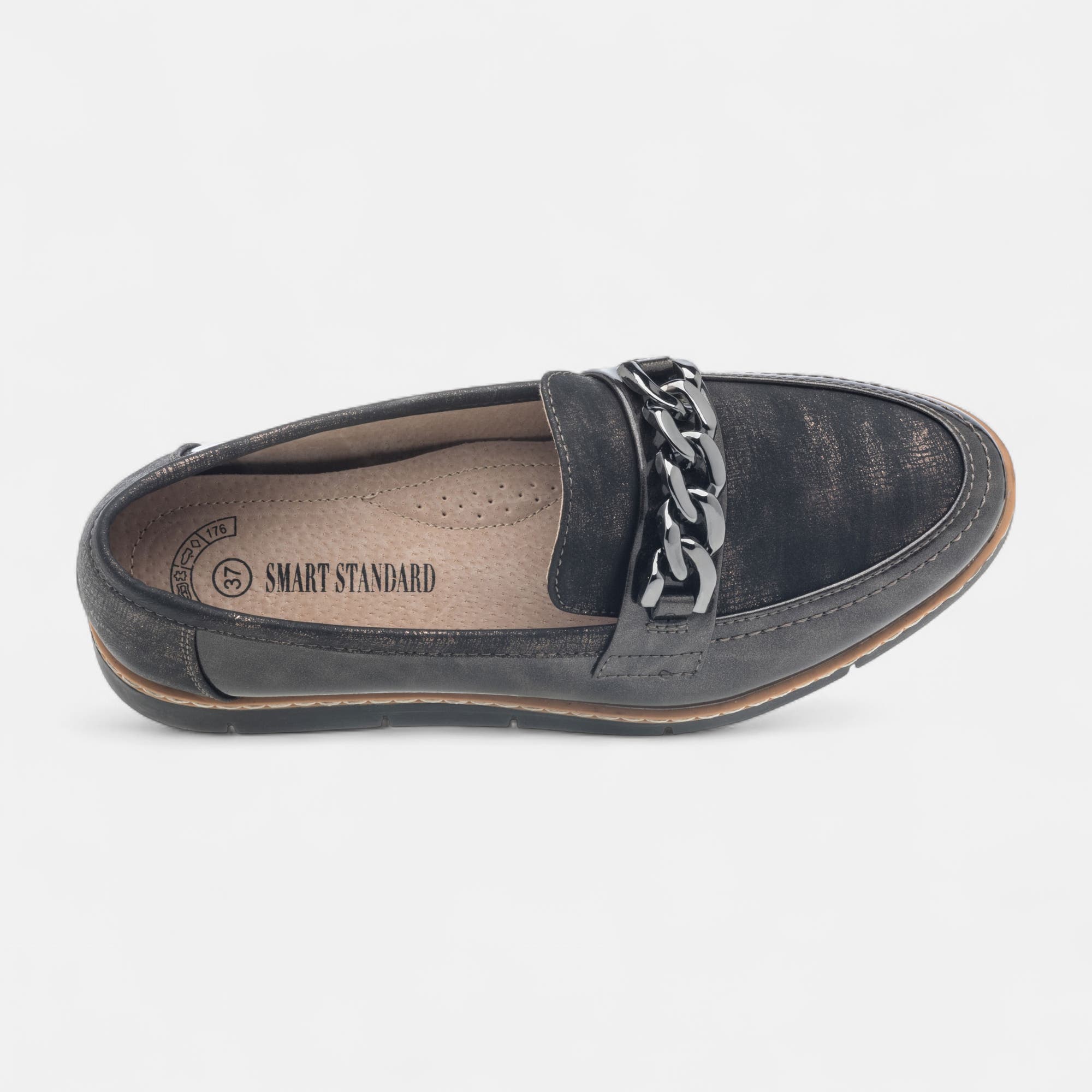 Mocassins Femme bronze