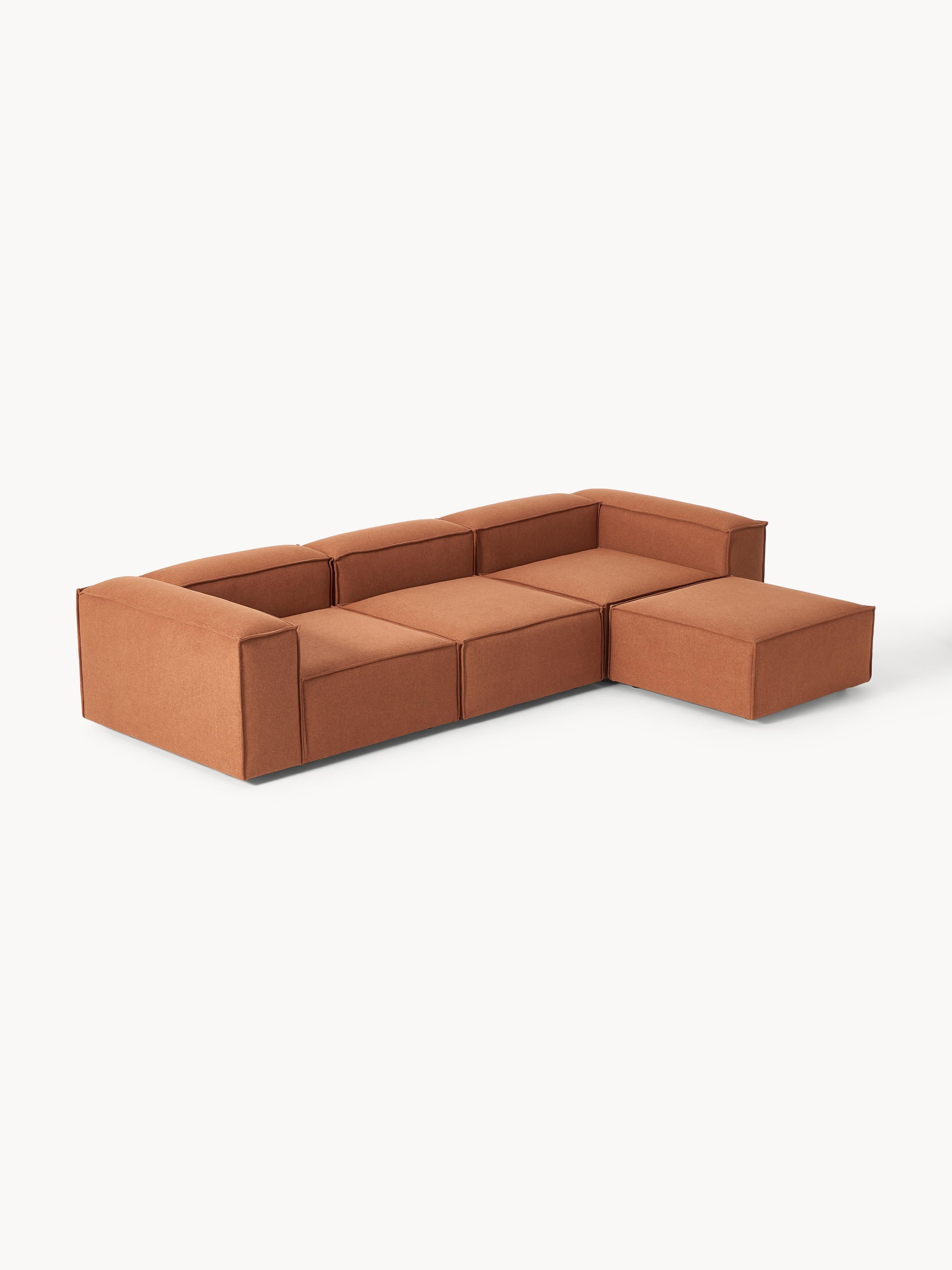 Modulaire bank Lennon (4-zits) met poef (links/rechts)