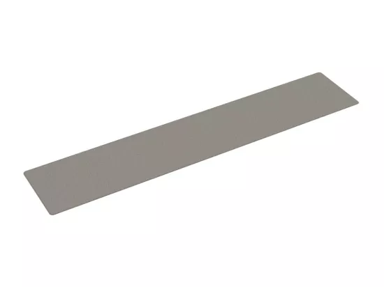 Tapis de couloir aspect sisal argenté 80x400 cm