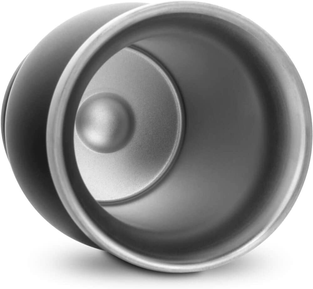 (3-tlg. Set) 230ml Yerba Mate Tee Edelstahl Becher mit Bombilla Strohhalm   Reinigungsbürste - Schwarz