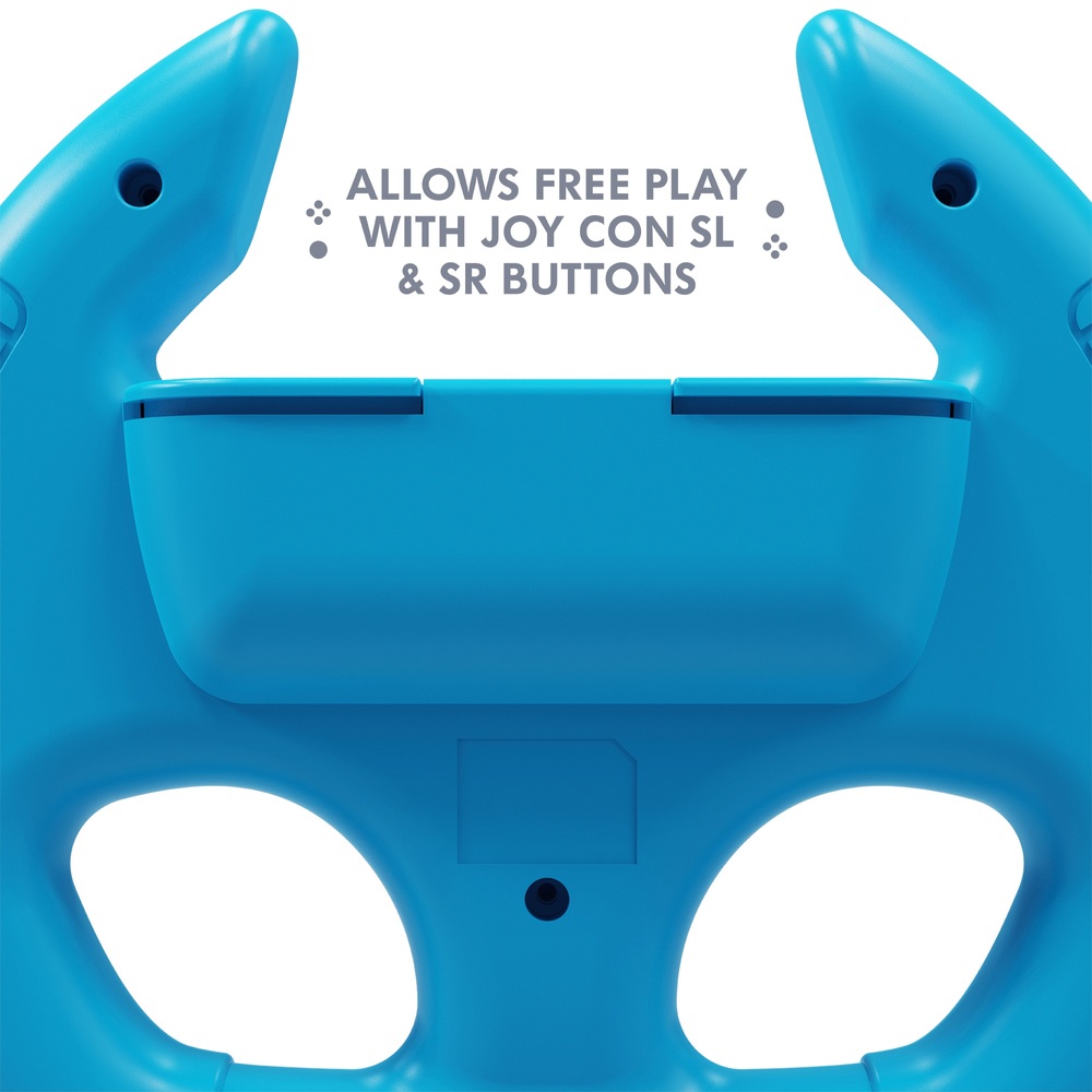Stealth Nintendo Switch & Switch OLED Joy-Con Rennlenkrad Doppelpack – Neonblau und Rot