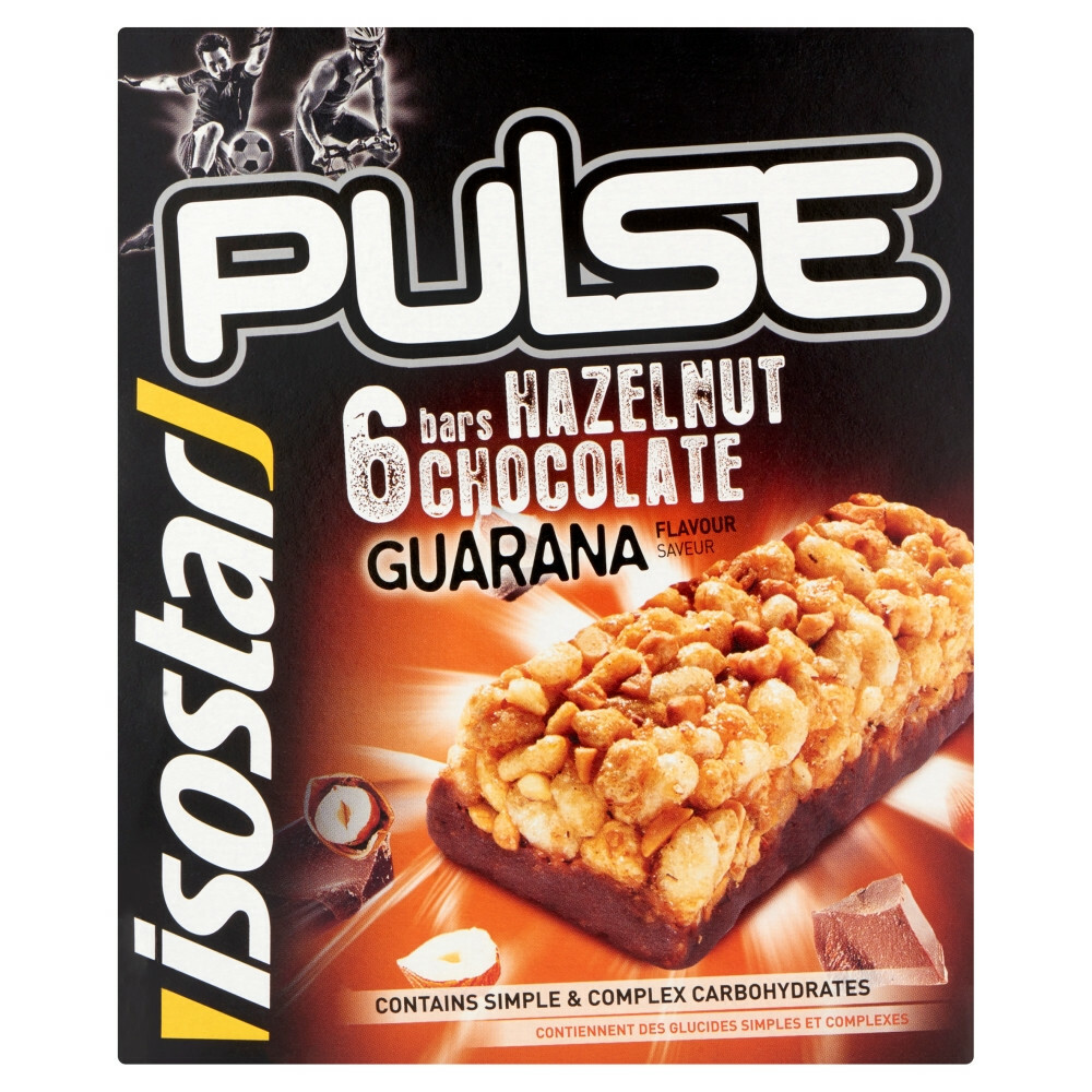 3x Isostar Sportreep Pulse Hazelnoot138 gr