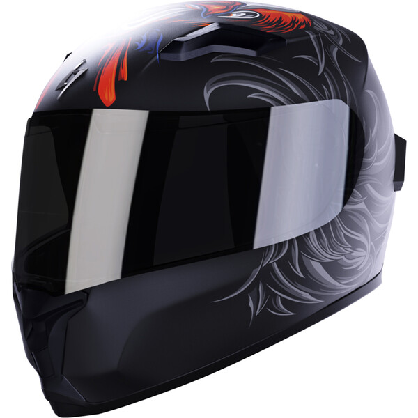 Stormer - Casque Wise Fear Noir / Blanc / Orange / Mat