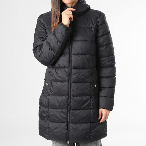 Doudoune Longue Capuche Femme Zulu Noir