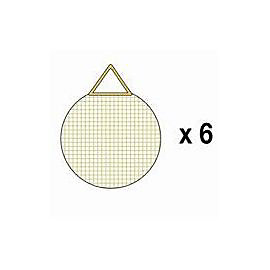 Lot de 6 attaches gommées 35 mm Le Crochet X