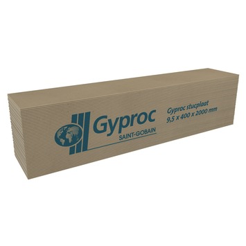 Gyproc gipsplaat stucplaat 40x200 cm dikte 0,95 cm (RK)