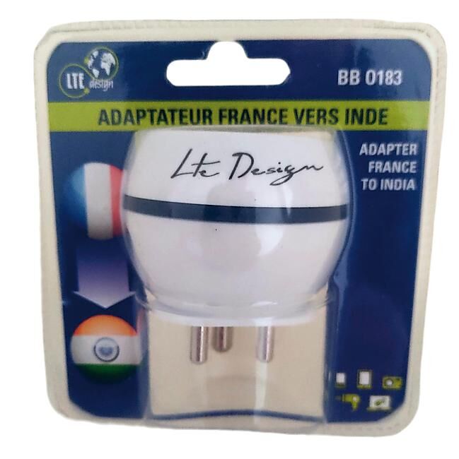 LTE DESIGN - ADAPTATEUR FRANCE VERS INDE