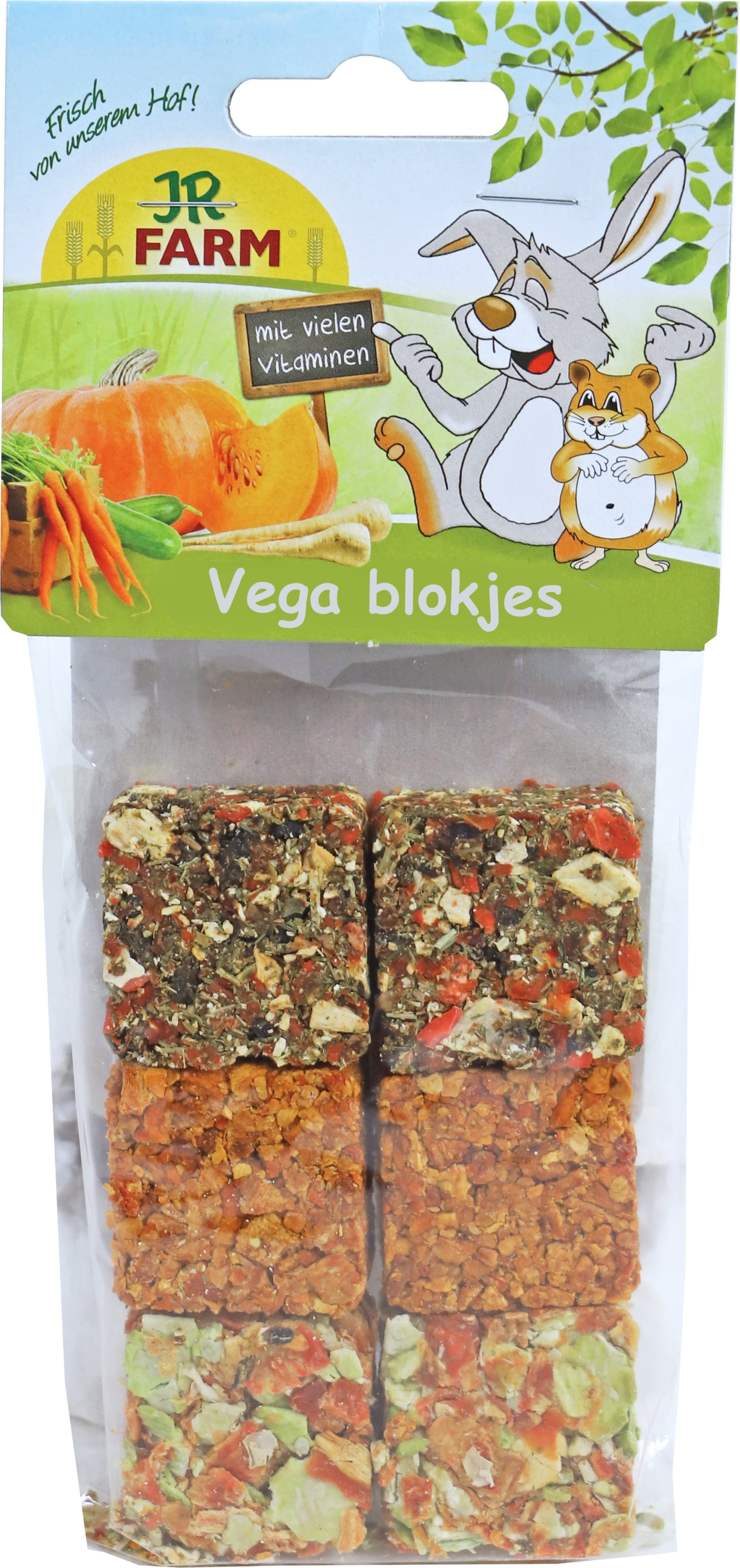 Jr Farm knaagdierensnack vega blokjes 100 gr
