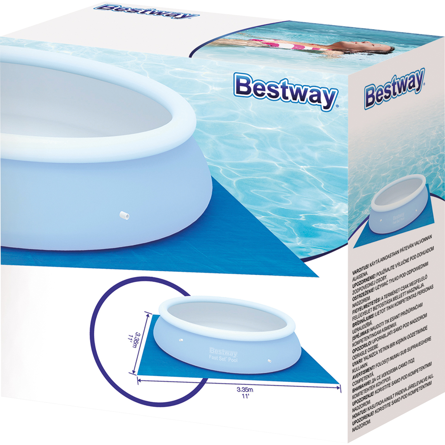 Bestway 335 x 335 cm zwembad grondzeil