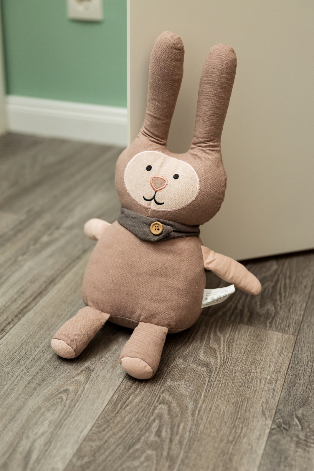 Türstopper HASE FREDDY - grau-rosa