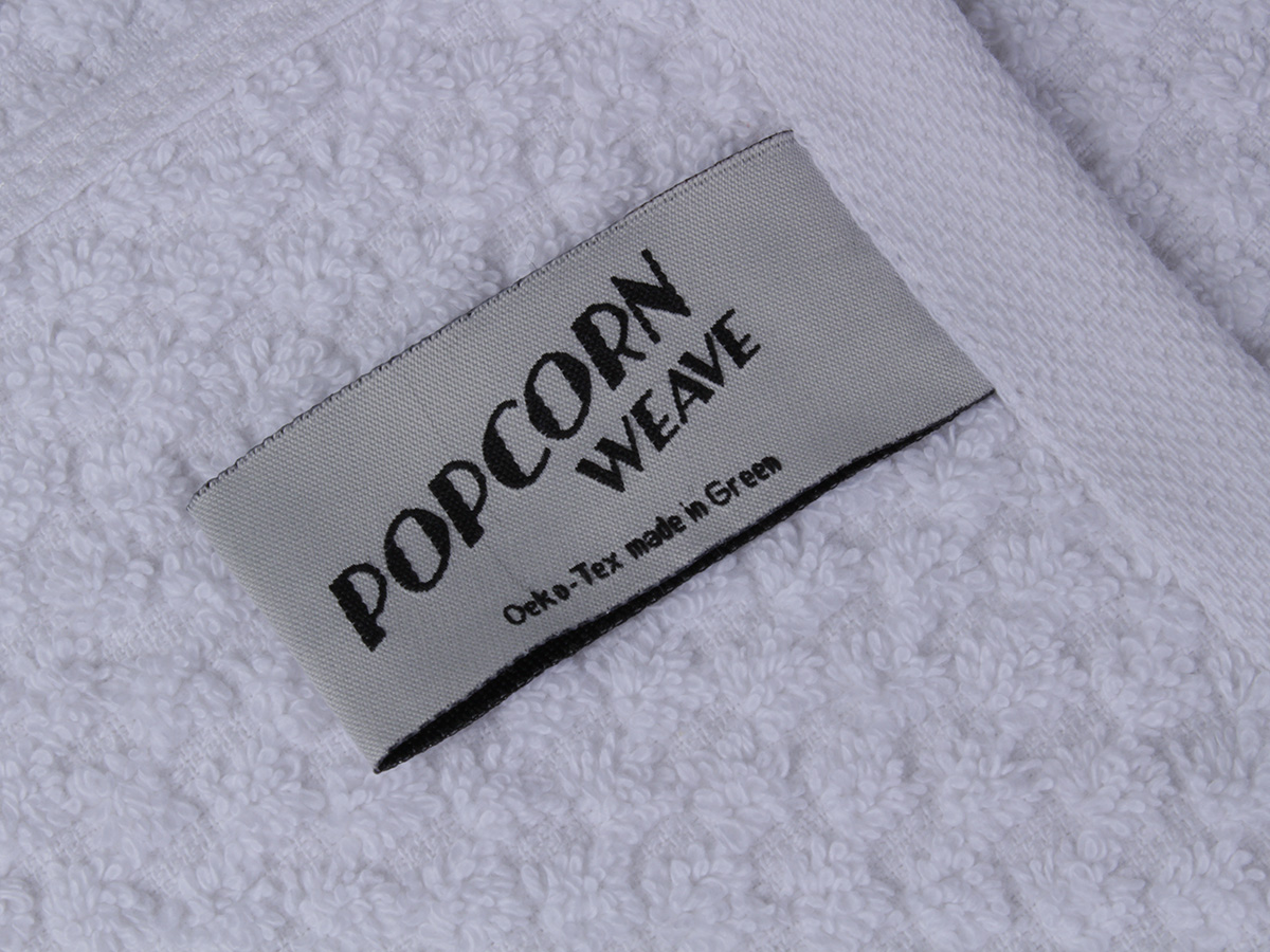 DoubleDry Popcorn 70 x 140 cm set van 3 handdoeken - wit