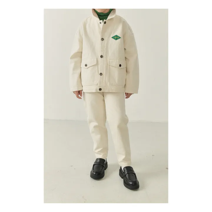 American Vintage Veste Courte Droite Col Chemise | Ecru