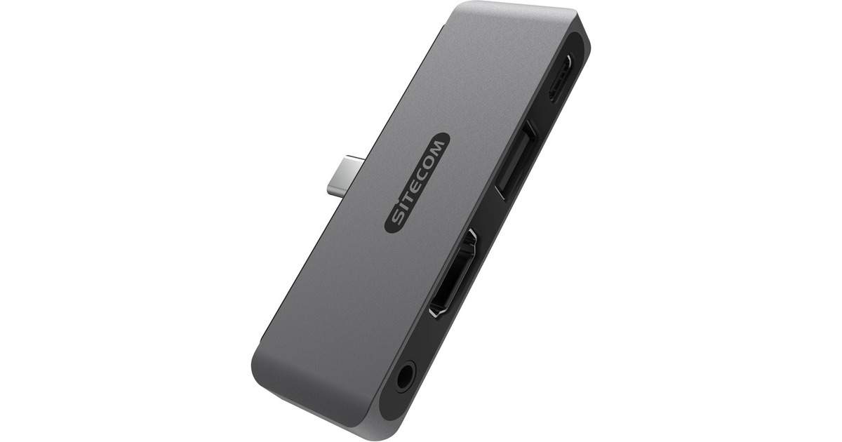 Sitecom4-in-1 iPad Multiport usb-hub  (Grijs)