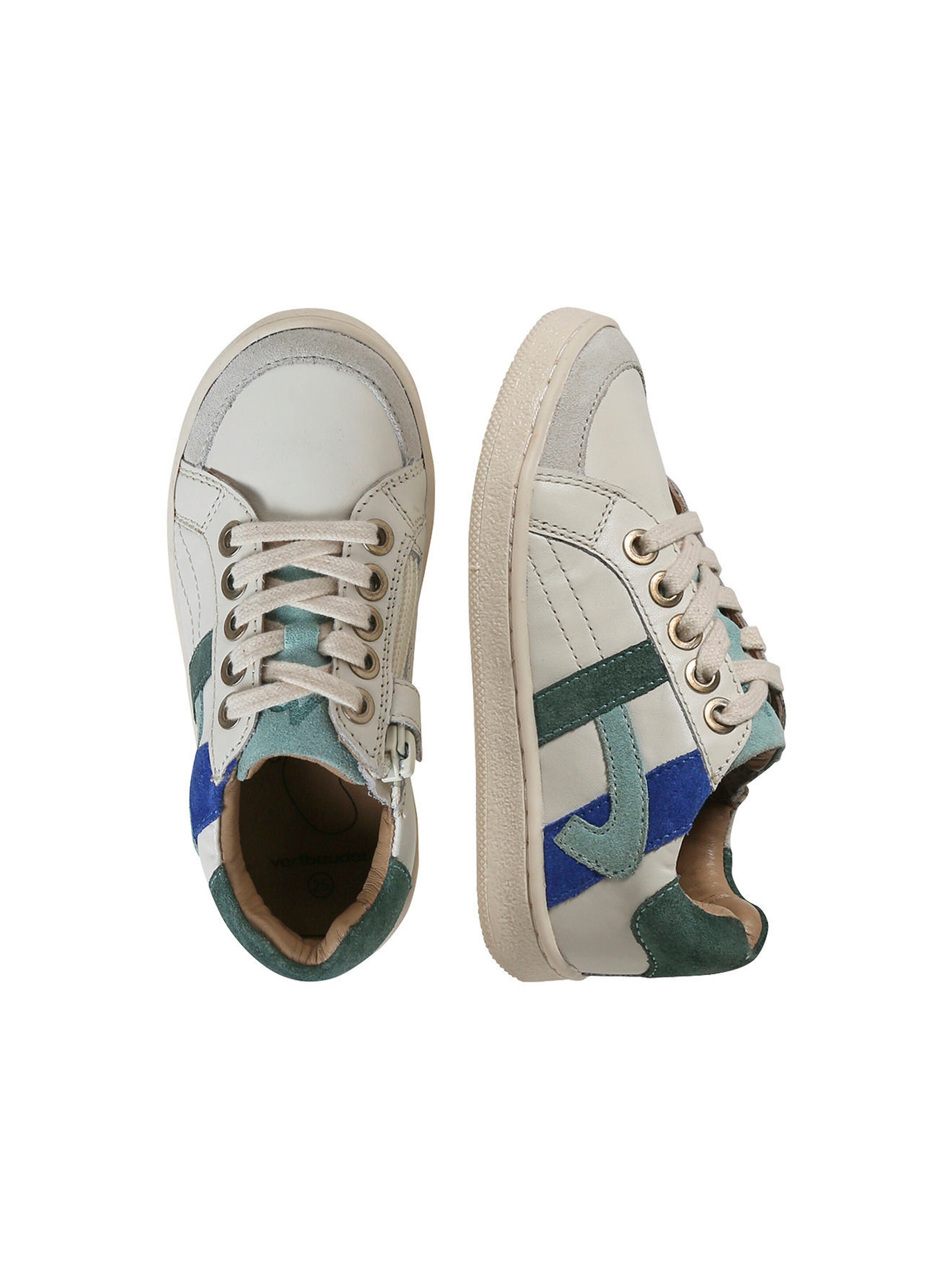 Vertbaudet Kinder Sneakers mit Anziehtrick wollweiß