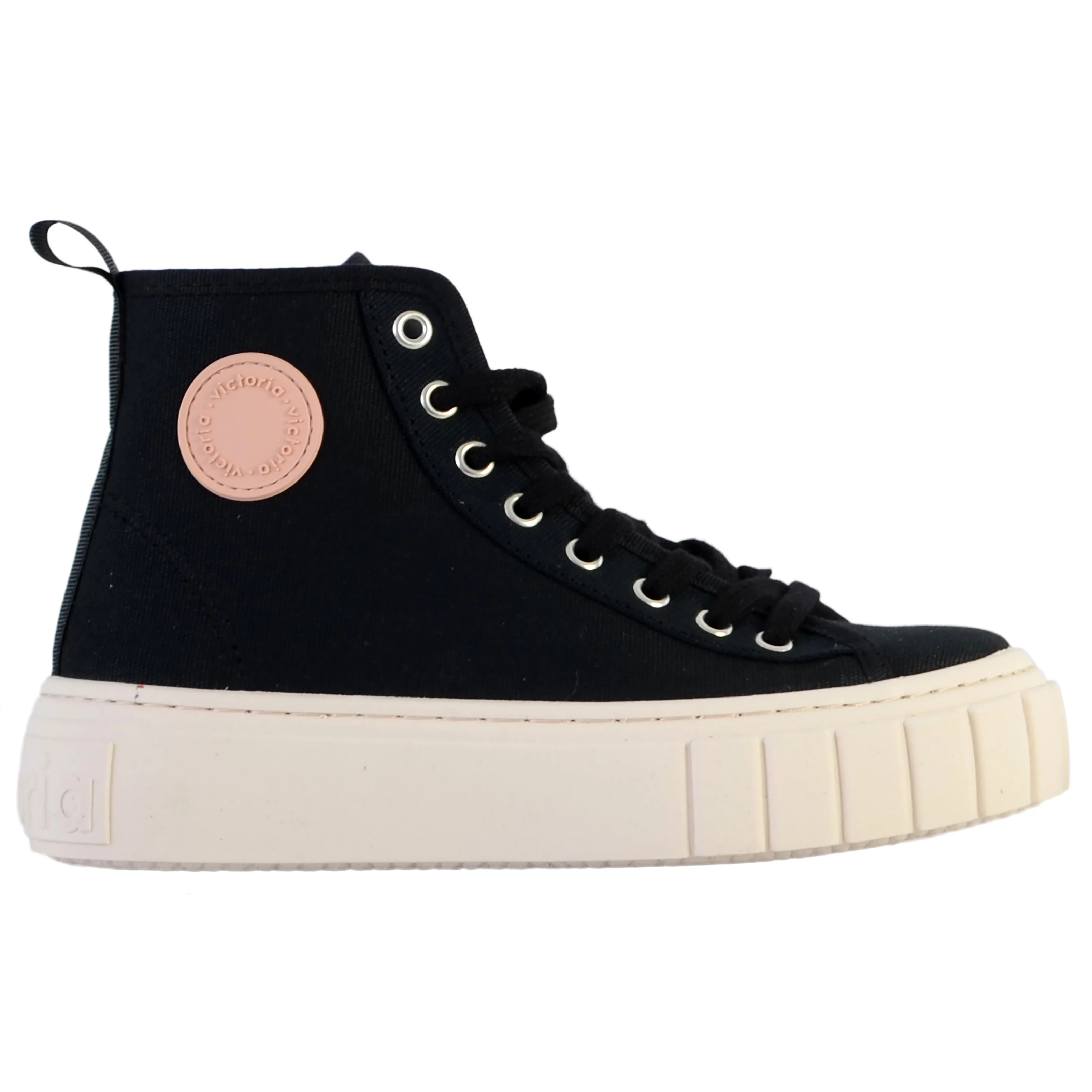 Basket à lacets montante | Noir