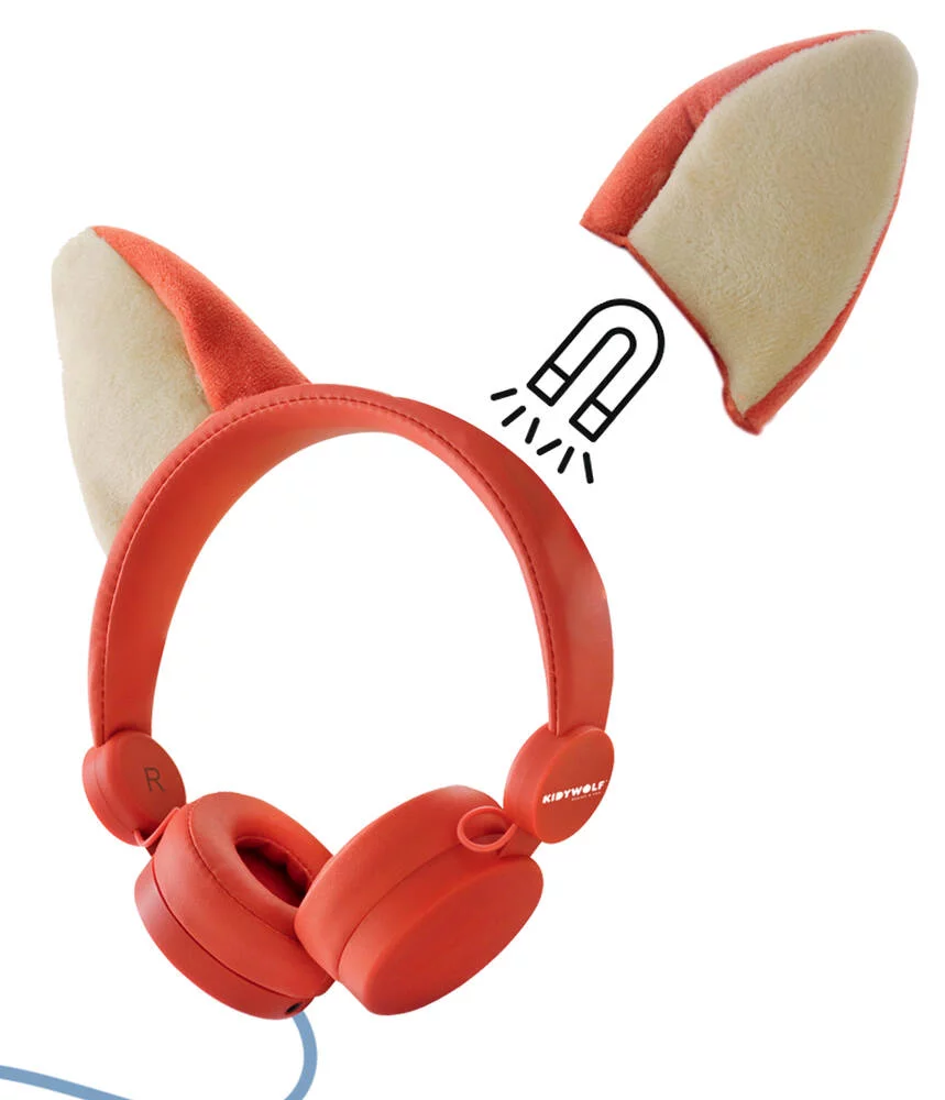 KIDYEARS - CASQUE MUSIQUE OREILLE AIMANTES MAX 85DB RENARD