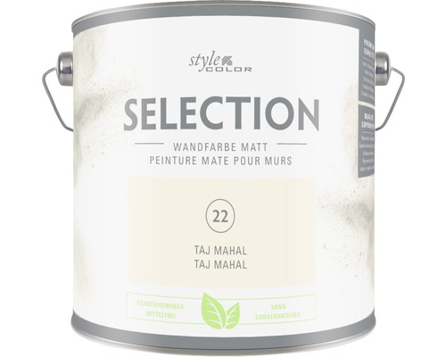 Premium muurverf Stijl Kleur SELECTIE 22 conserveermiddelvrij Taj Mahal 2,5 L