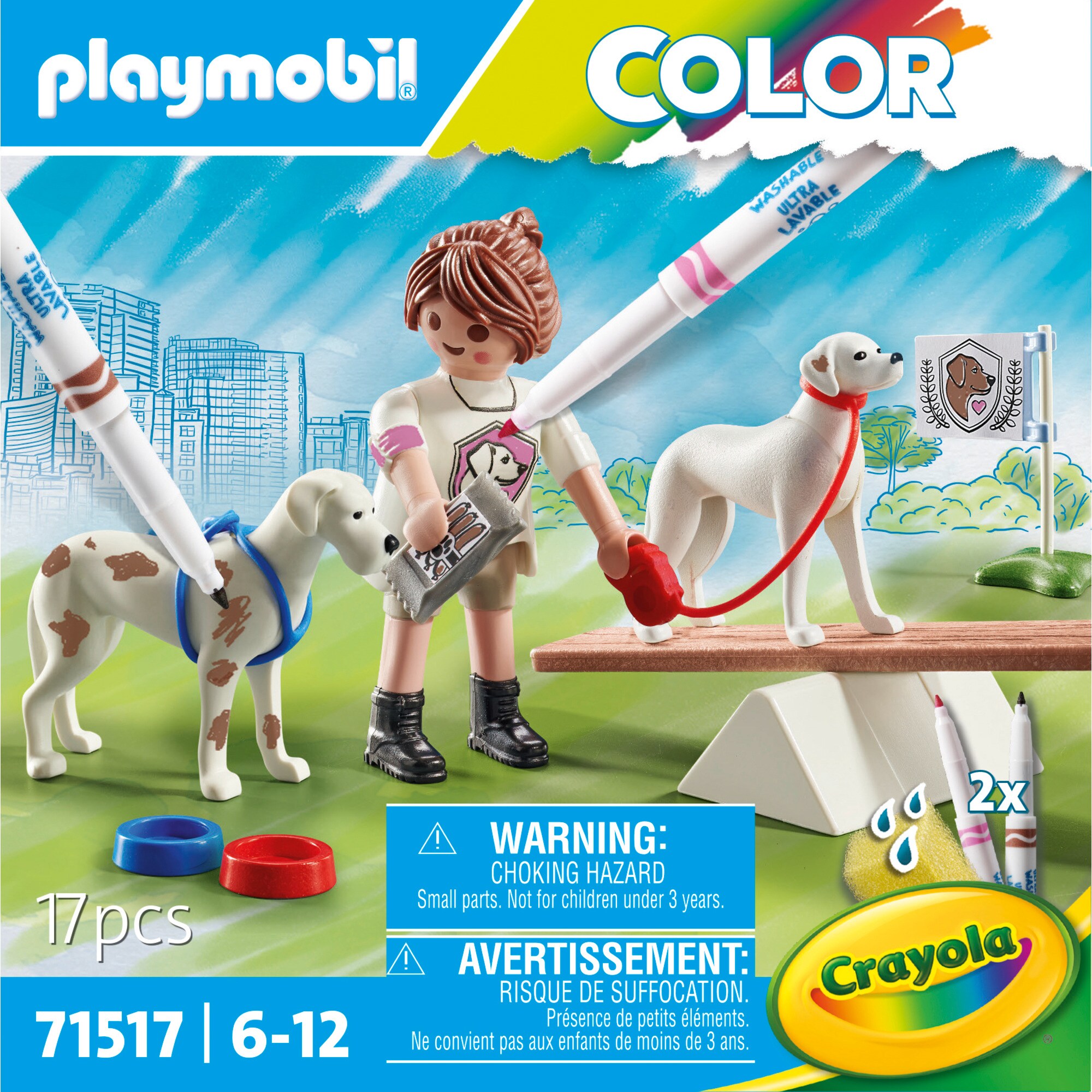 PLAYMOBIL Konstruktionsspielzeug Color Hundetraining