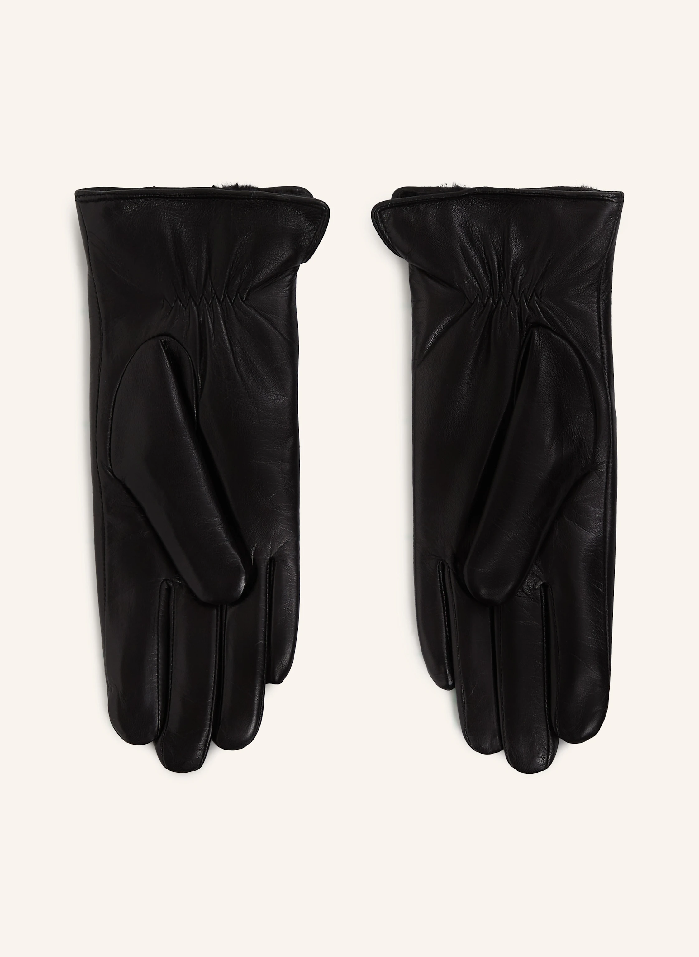 KARL LAGERFELD K/AUTOGRAPH LEATHER GLOVES