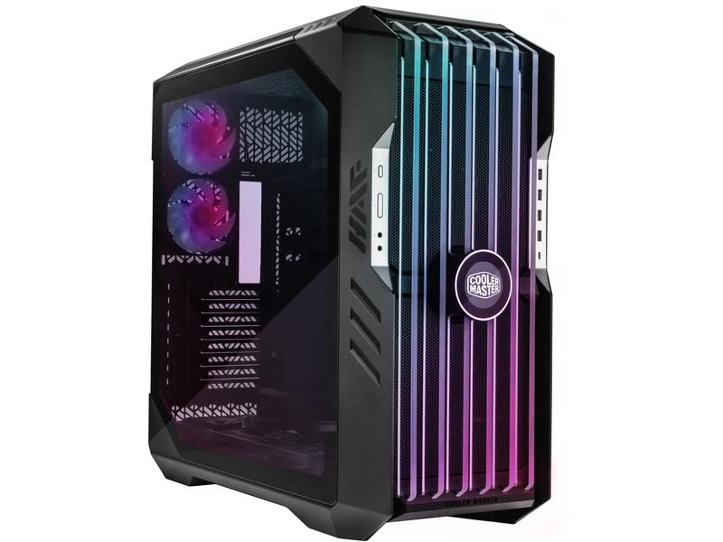 Cooler Master PC-Gehäuse HAF 700 EVO Schwarz Vielseitig einsetzbarer Big-Tower mit Sichtfenster