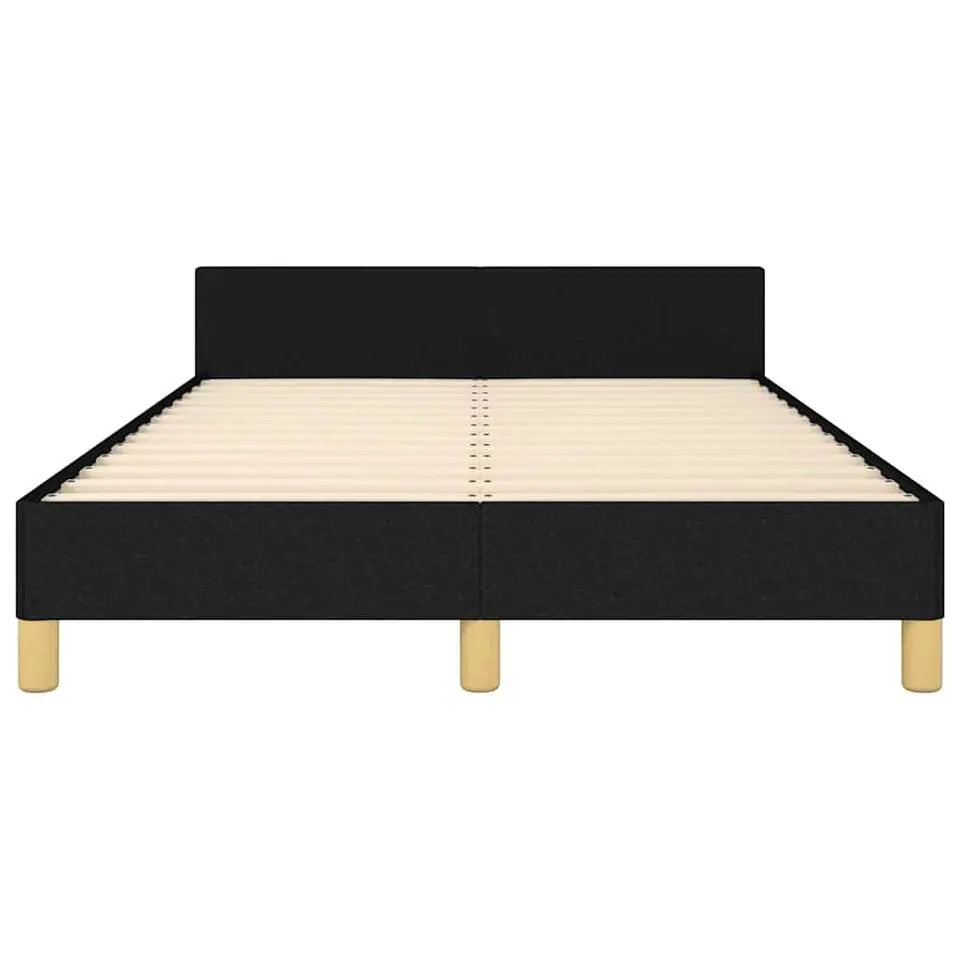 vidaXL - Bed frame zonder matras - Zwart - Stof - 120x200 cm